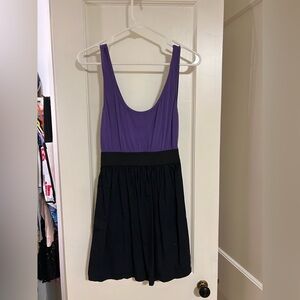 Xhilaration Purple and Black Mini Dress